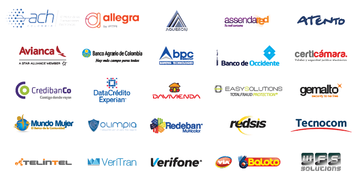 Patrocinadores 7º Congreso de Acceso a Servicios Financieros y Medios de Pago Electrónicos de Asobancaria