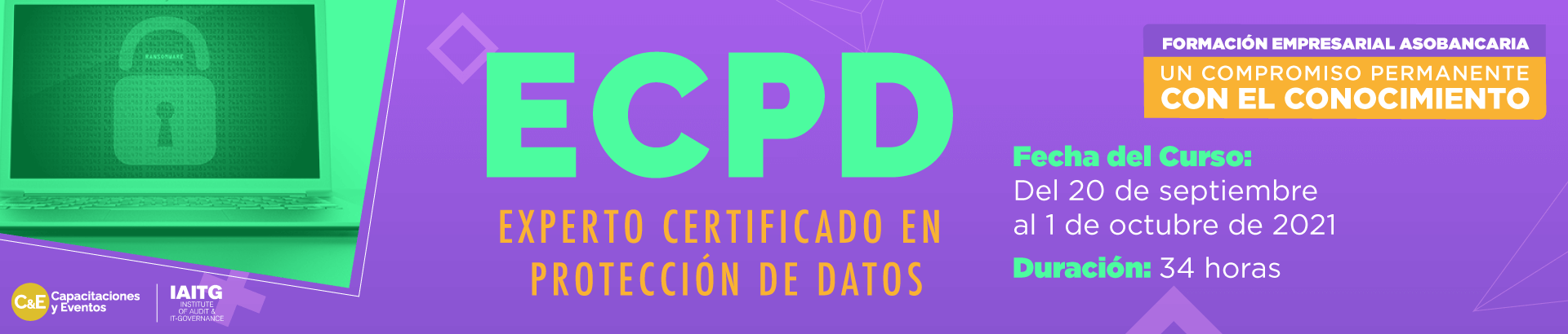 Capacitacion Experto certificado en protección de datos - Septiembre 2021 asobancaria