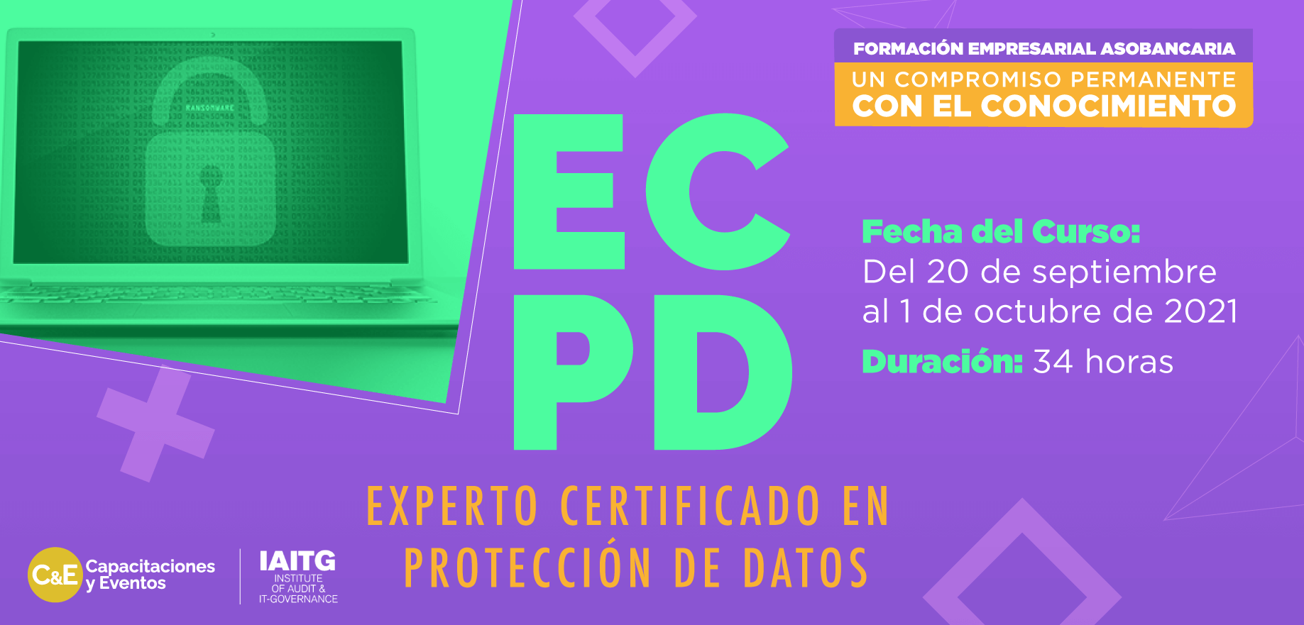 Capacitacion Experto certificado en protección de datos - Septiembre 2021 asobancaria