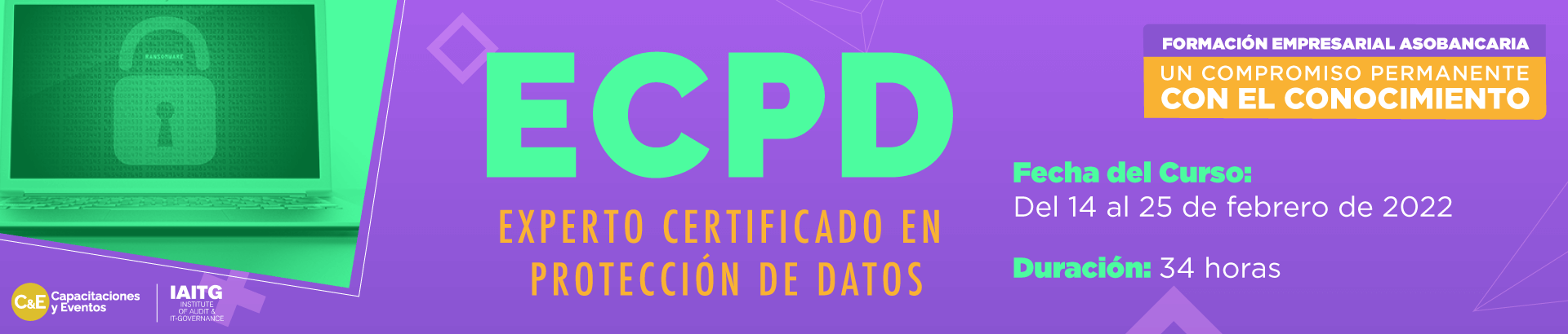 Capacitacion Experto certificado en protección de datos - Febrero 2022 asobancaria