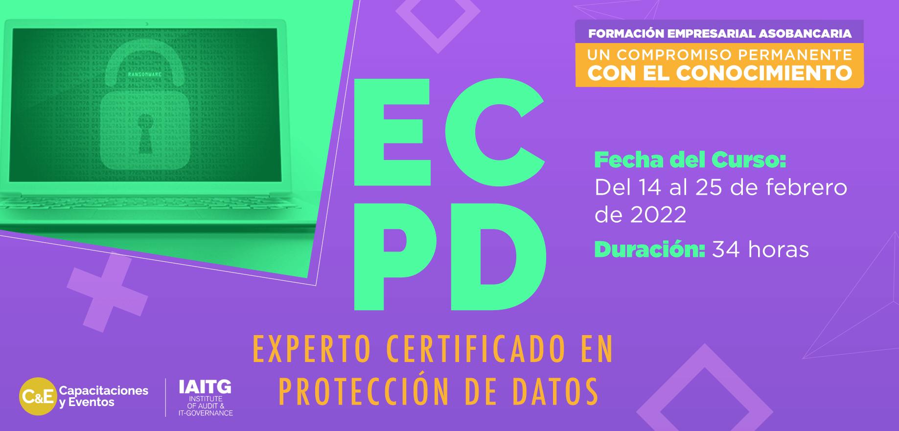 Capacitacion Experto certificado en protección de datos - Febrero 2022 asobancaria