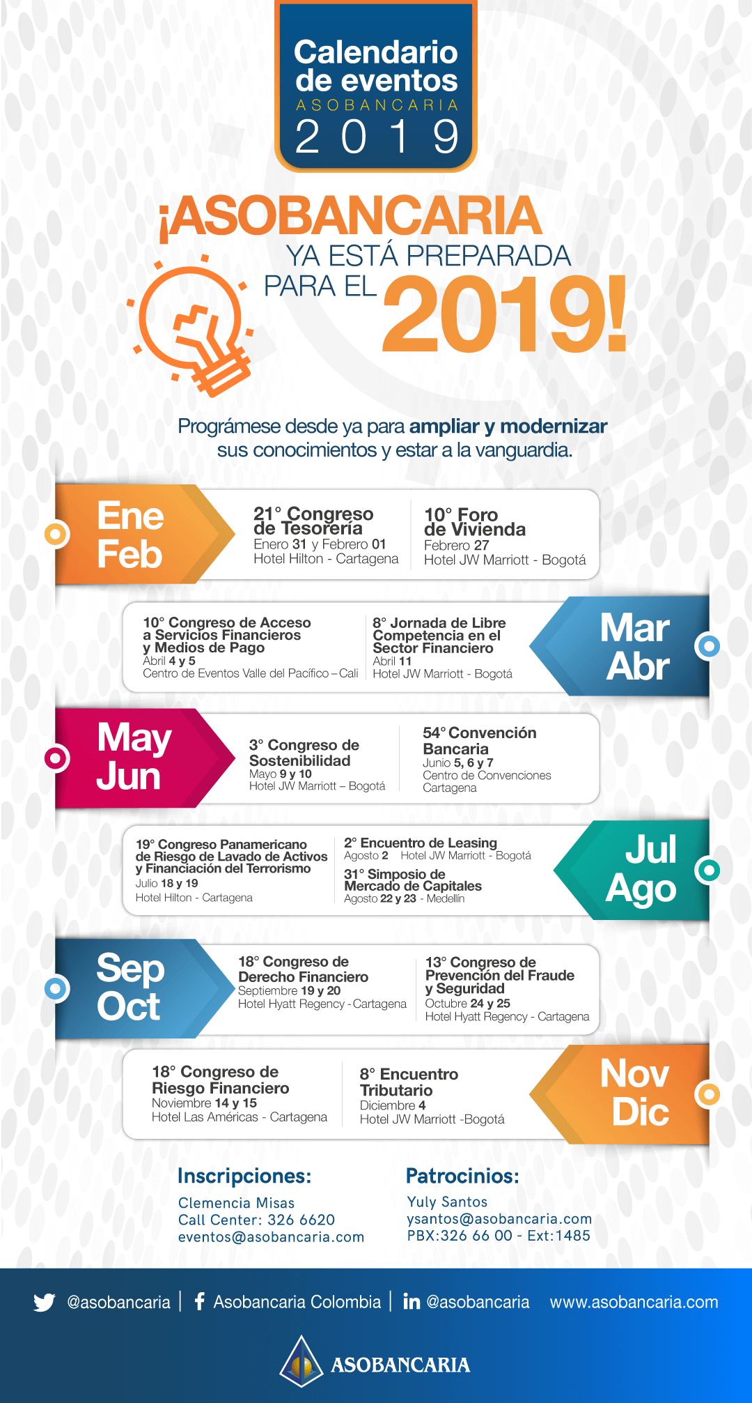 Calendario de eventos 2019